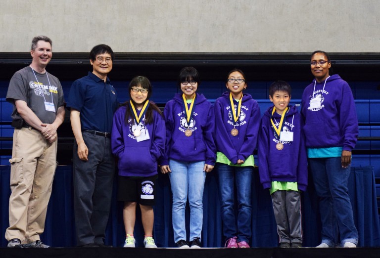 Students from Roosevelt Middle School